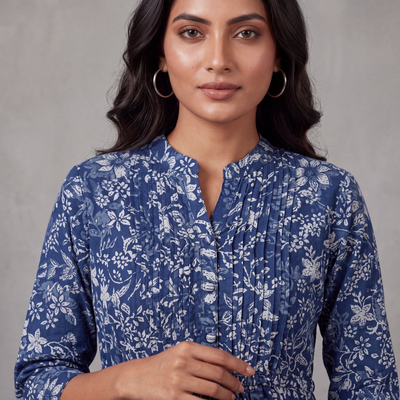 Indigo Blossom Cotton Co-Ord Set