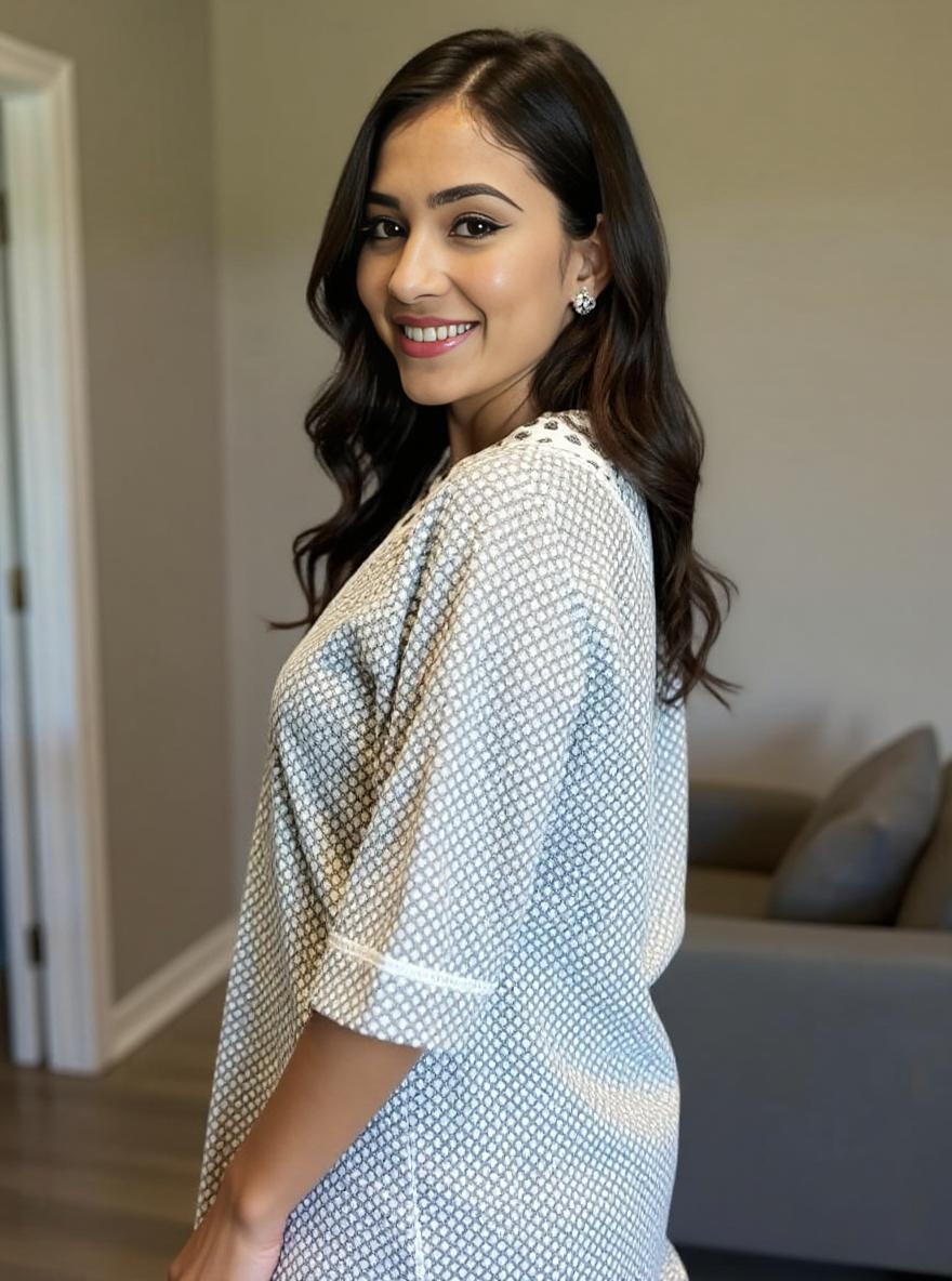 Nomad Charm – Boho Chic Printed Long kurta set With Pant