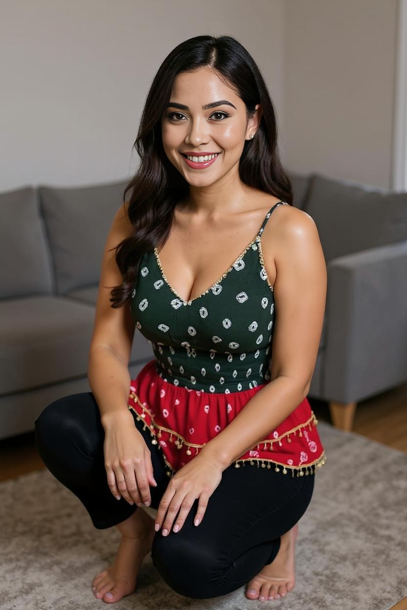 Festive Boho Tassel Peplum Top
