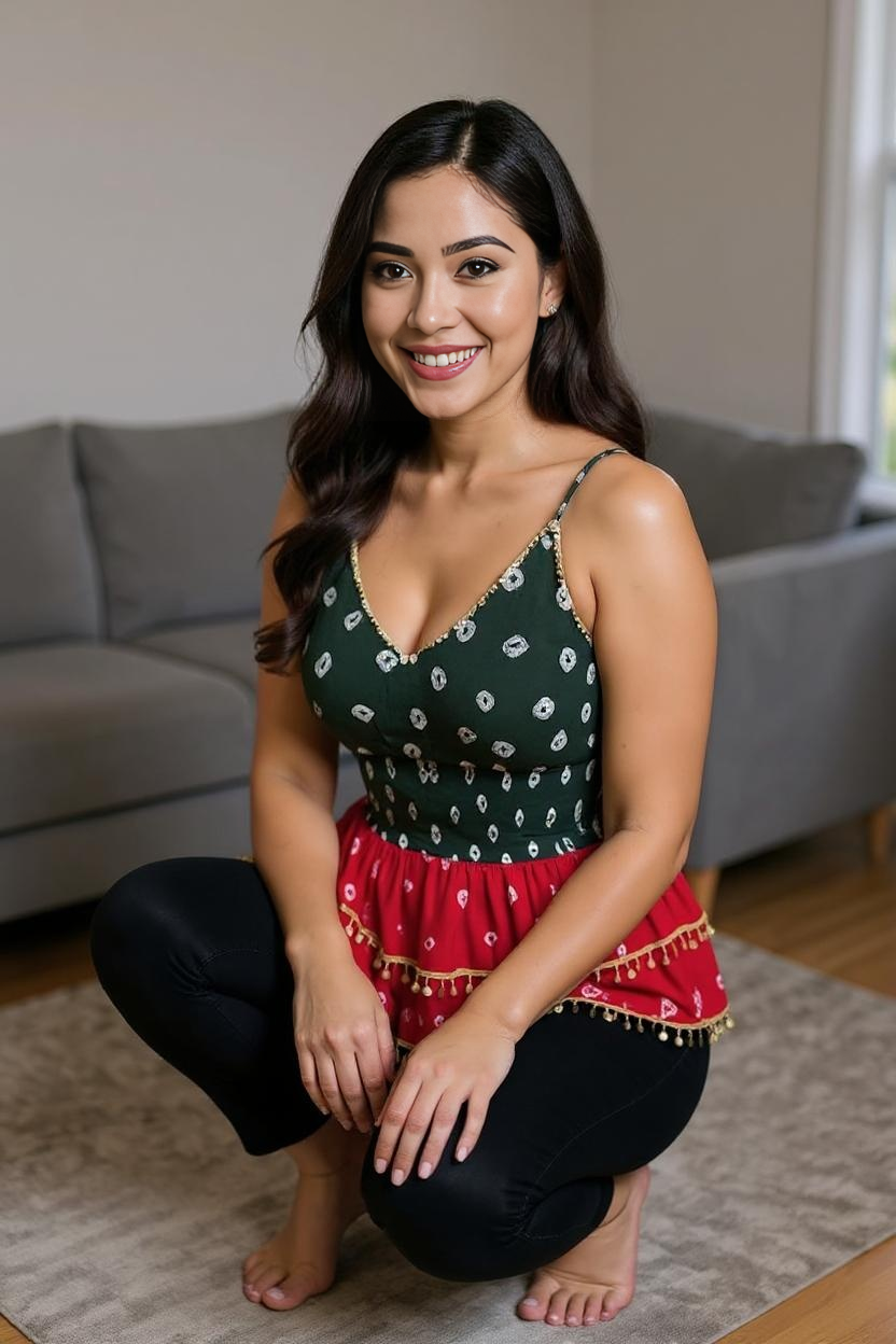 Festive Boho Tassel Peplum Top