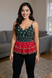 Festive Boho Tassel Peplum Top