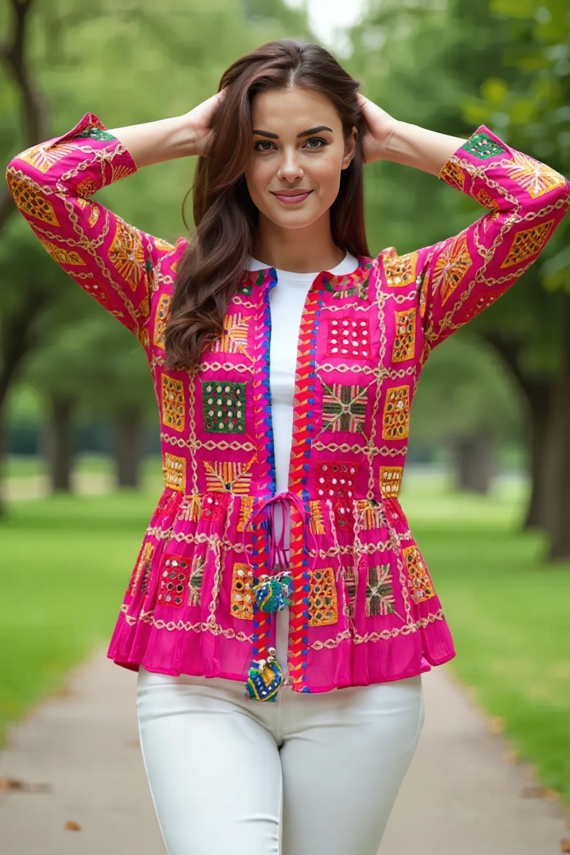 Phulkari Embroidered Boho Top