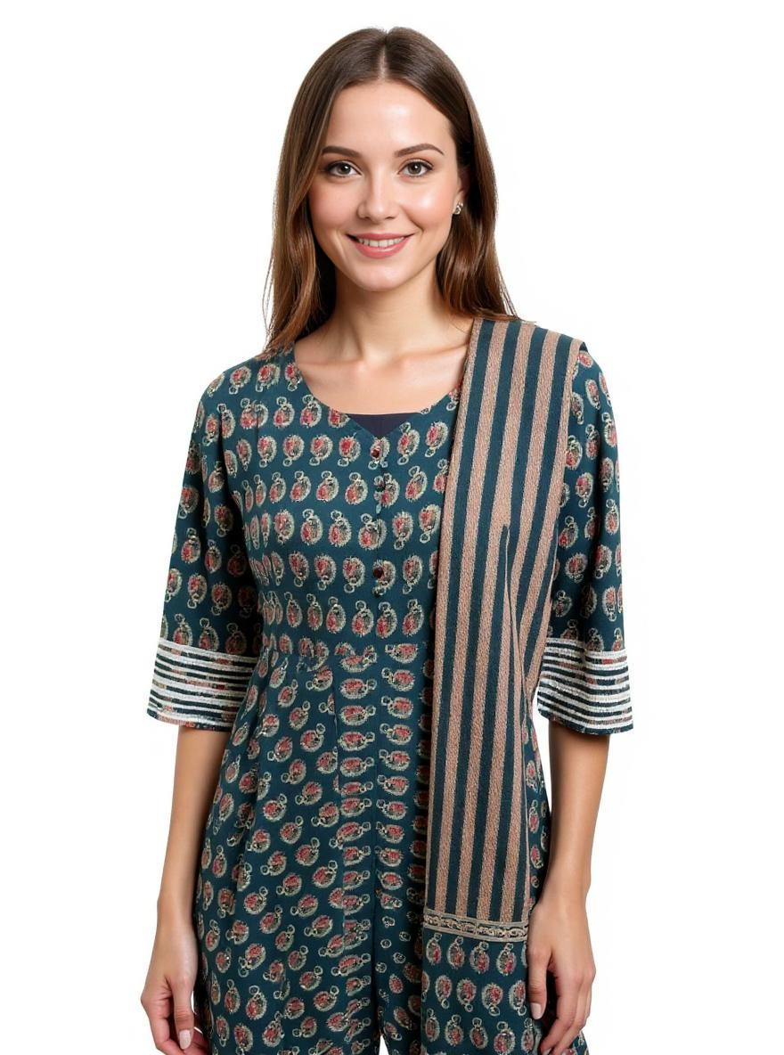 Nazaakat – Traditional Green Anarkali Dress