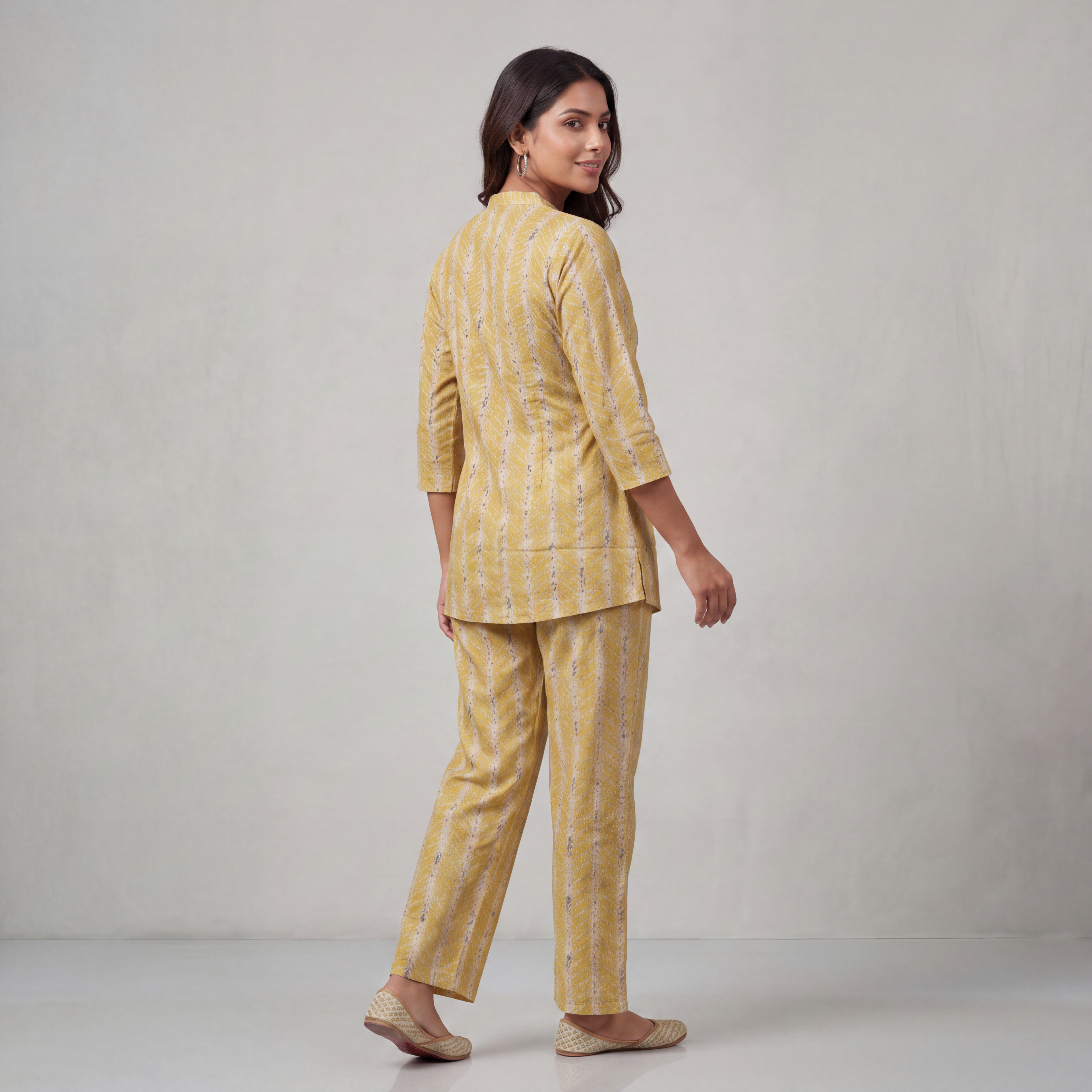 Sunlit Chevron Pintuck Co-Ord Set