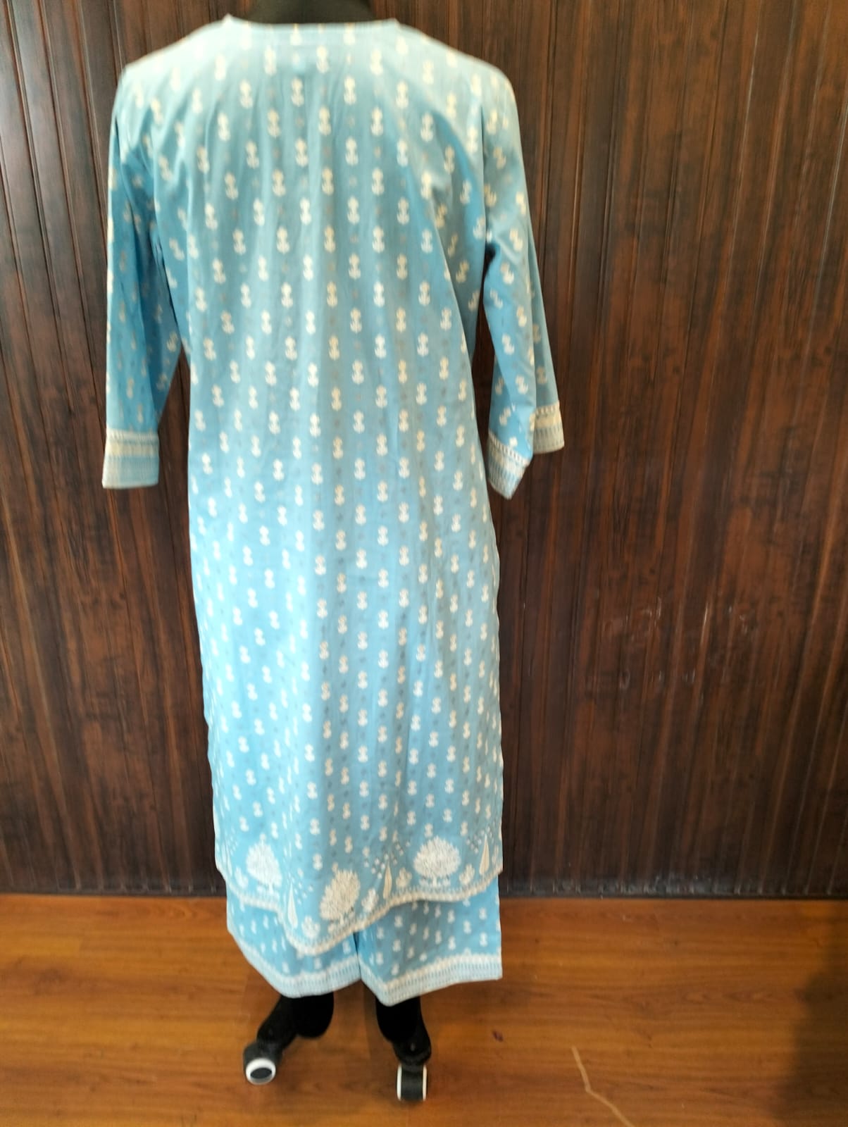 Graceful Charm – Cotton Kurti with Palazzo Set