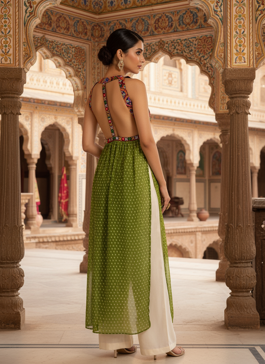 Jaipuri Boho Mirror Embroidered Kurta