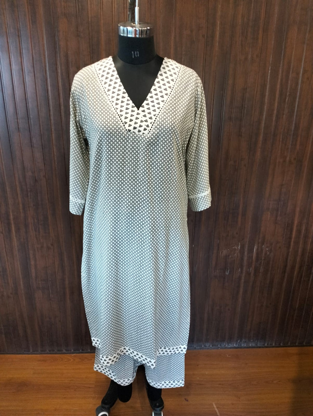 Nomad Charm – Boho Chic Printed Long kurta set With Pant