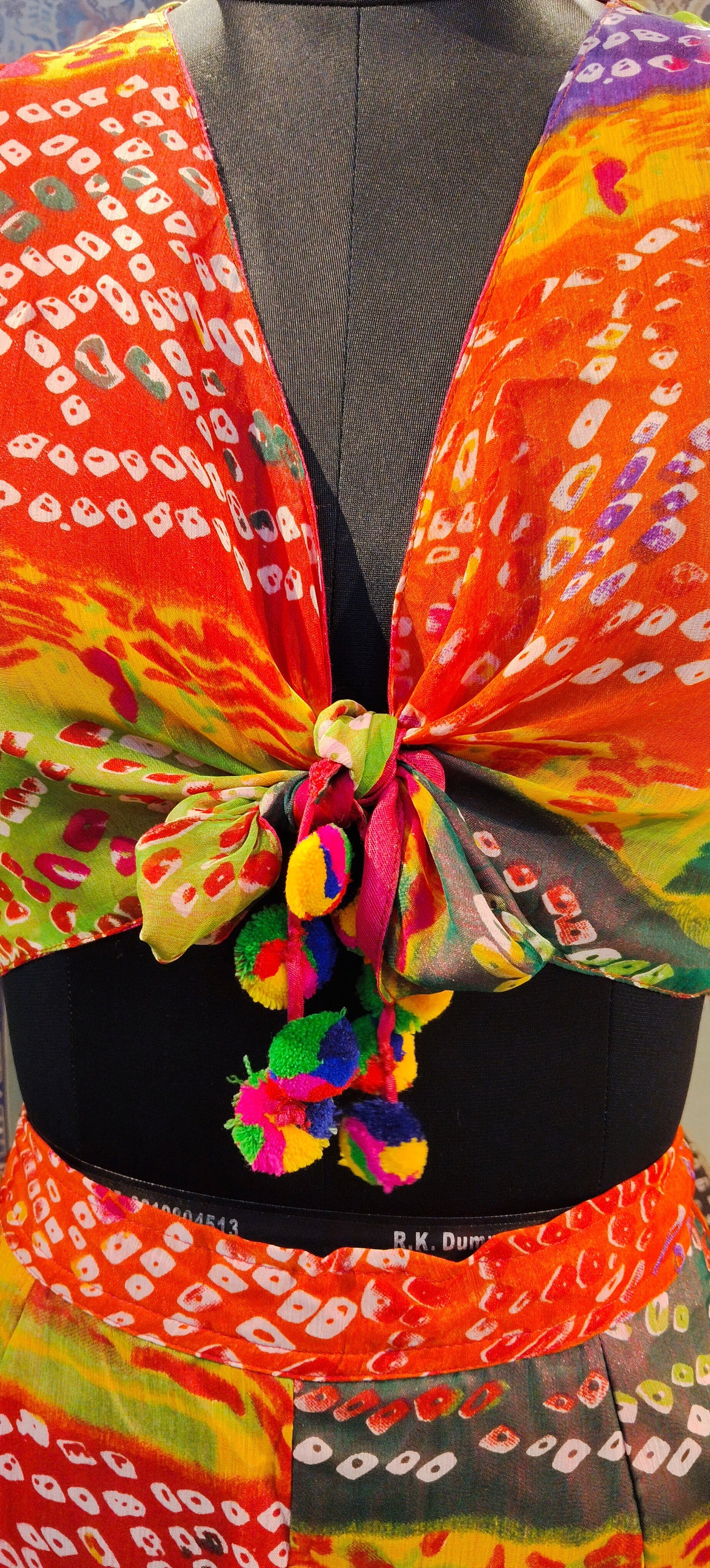 Co-ord Set Bandhini Boho Vibe Multicolor