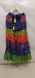 Multi-Color Bandhini Layered Skirt with Tassel